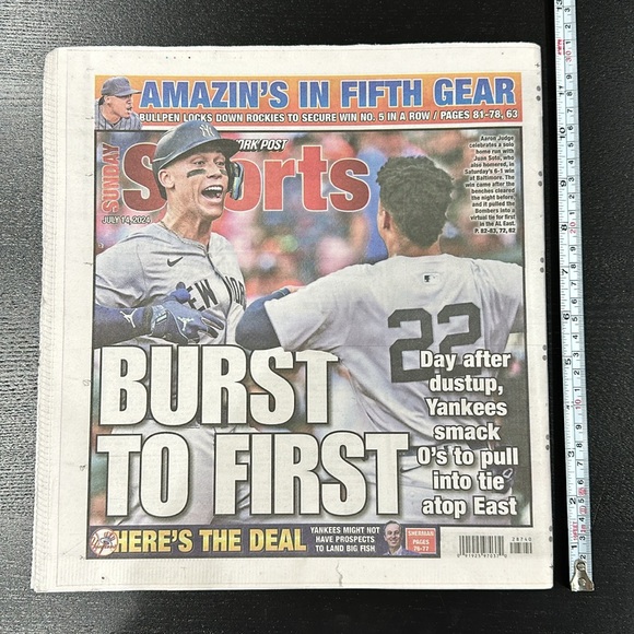 New York Post NY News Paper - July 14 2024 - Trump Shot - Picture 4 of 4